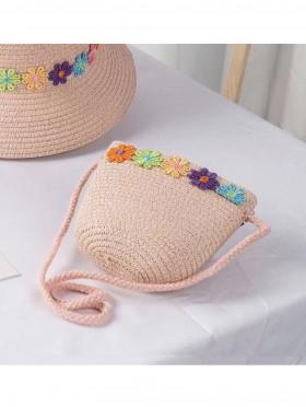 Kid's Crochet Mini Bag W/ Flowers